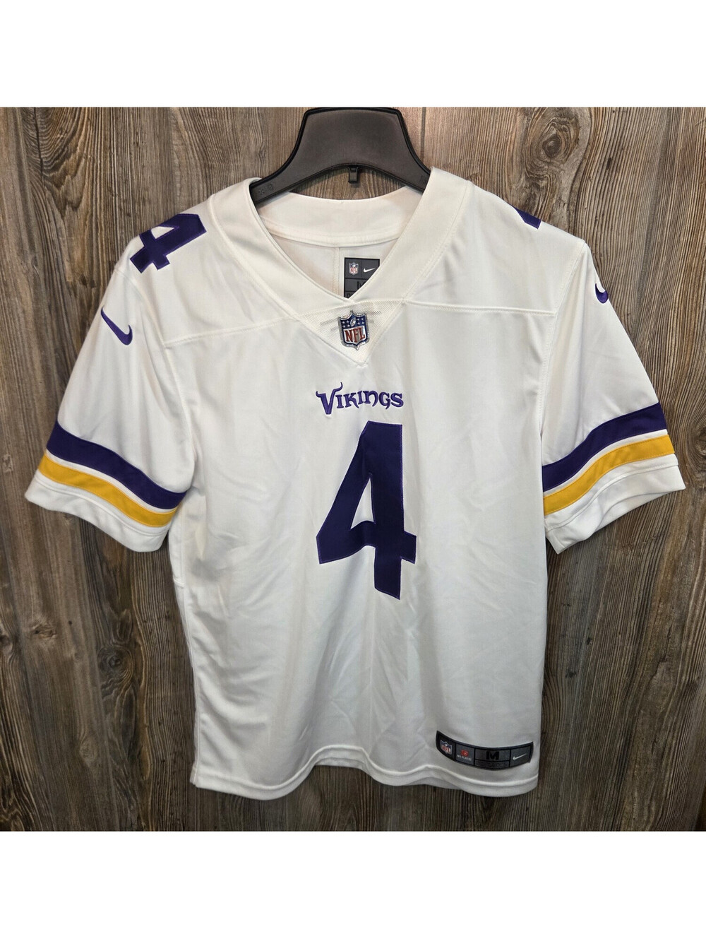 Nike On Field 2022 Minnesota Vikings Dalvin Cook #4 White Jersey Men Size Medium